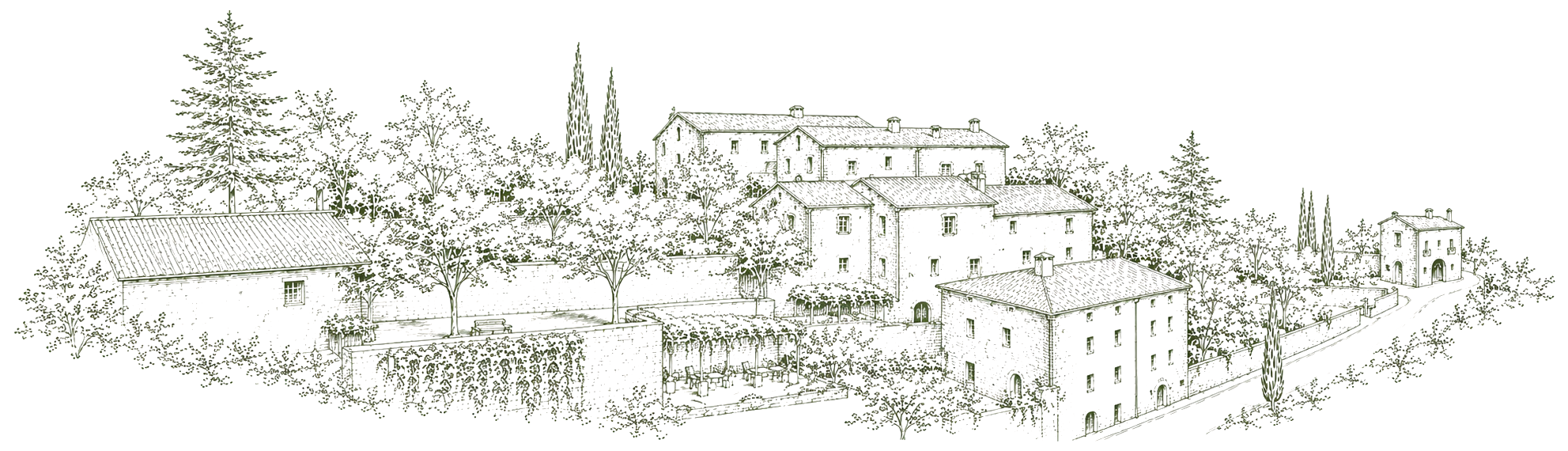 Sketch of Monteverdi Tuscany
